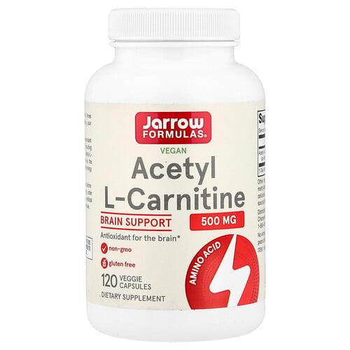 자로우 포뮬라 Jarrow Formulas, 비건 아세틸-L-카르니틴, 500mg, 베지 캡슐 120정 상품 이미지