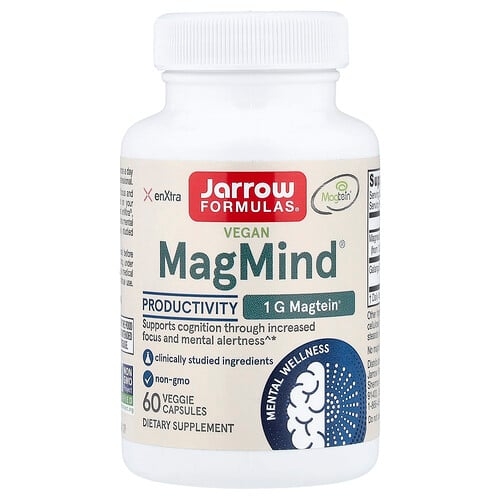 자로우 포뮬라 Jarrow Formulas, 비건 MagMind, 생산성, 베지 캡슐 60정 상세 이미지