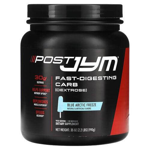 JYM 서플리먼트 사이언스 JYM Supplement Science, Post JYM, 빠른 소화 탄수화물, 블루 아틱 프리즈, 990g(2.2lb) 상품 이미지