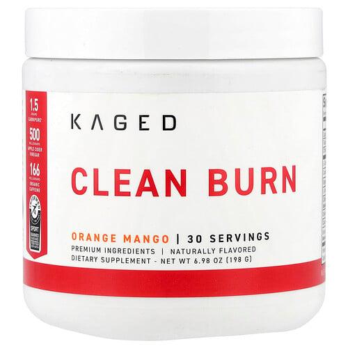 케이지드 Kaged, Clean Burn, 오렌지 망고, 198g(6.98oz) 상품 이미지