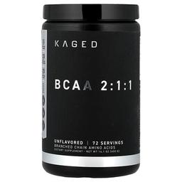 케이지드 Kaged, BCAA 2:1:1, 무맛, 400g(14.1oz)