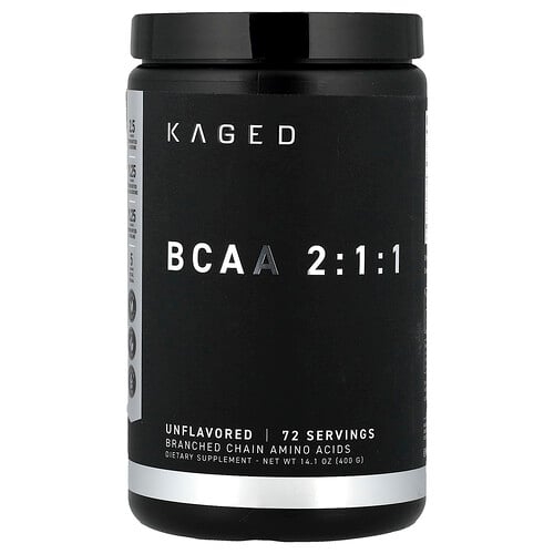 케이지드 Kaged, BCAA 2:1:1, 무맛, 400g(14.1oz) 상세 이미지