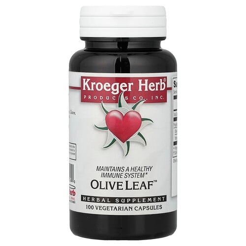 크로거 호스 Kroeger Herb Co, Olive Leaf™, 베지 캡슐 100정 상세 이미지