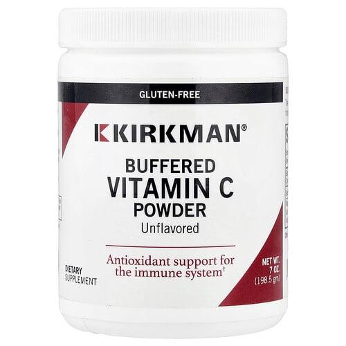 컬크맨 랩 Kirkman Labs, 완충형 비타민C 파우더, 무맛, 198.5g(7oz) 상품 이미지