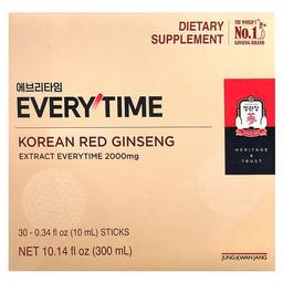 정관장 JungKwanJang, 한국산 홍삼 추출물, Everytime, 30개입, 개당 10ml(0.34fl oz)