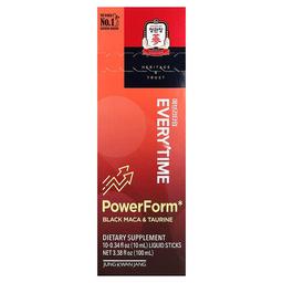 정관장 JungKwanJang, Everytime PowerForm, 블랙 마카 및 타우린, 액상 스틱 10개, 개당 10ml(0.34fl oz)