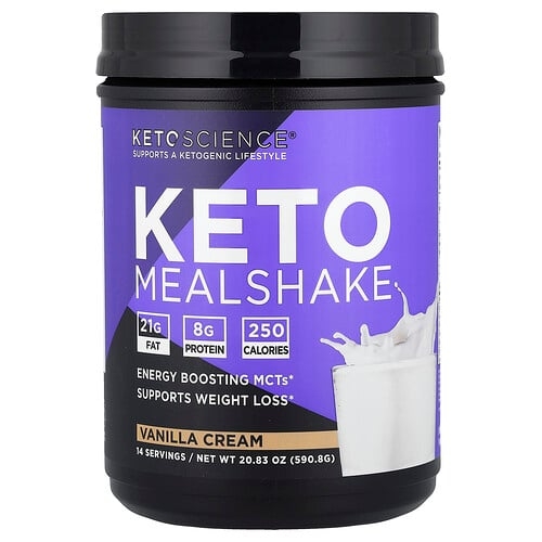 케토 사이언스 Keto Science, 케토 밀셰이크, 바닐라 크림, 590.8g(20.83oz) 상세 이미지