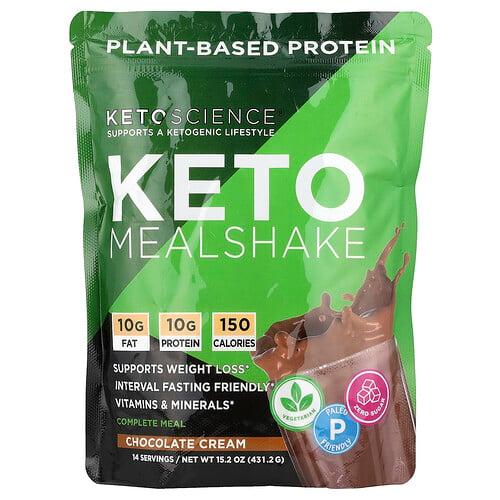 케토 사이언스 Keto Science, 케토 밀셰이크, 초콜릿 크림, 431.2g(15.2oz) 상품 이미지