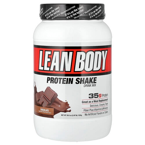 라브라다 뉴트리션 Labrada Nutrition, Lean Body®, 단백질 셰이크 드링크 믹스, 초콜릿, 1,120g(2.47lb) 상세 이미지