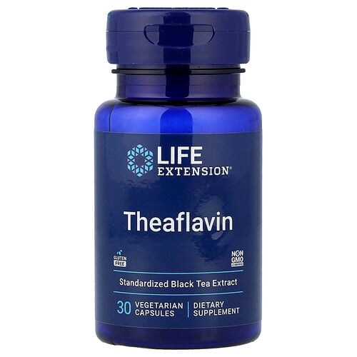 라이프 익스텐션 Life Extension, 테아플라빈, 표준화된 홍차 추출물, 베지 캡슐 30정(캡슐 1정당 400mg) 상세 이미지