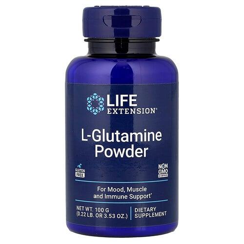 라이프 익스텐션 Life Extension, L-글루타민 분말, 100g(3.53oz) 상품 이미지
