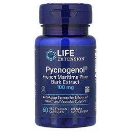 라이프 익스텐션 Life Extension, Pycnogenol, 프랑스 해송 껍질 추출물, 100mg, 베지 캡슐 60정