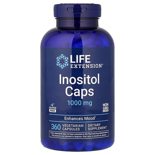라이프 익스텐션 Life Extension, 이노시톨 캡슐, 1,000mg, 베지 캡슐 360정 상세 이미지