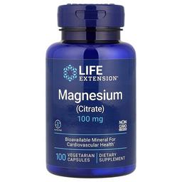 라이프 익스텐션 Life Extension, 마그네슘 시트레이트, 100mg, 베지 캡슐 100정
