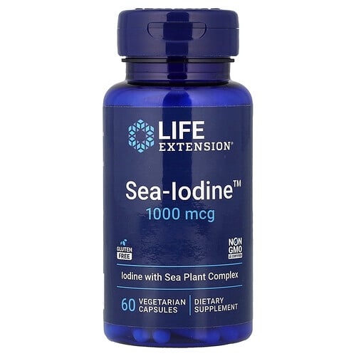 라이프 익스텐션 Life Extension, Sea-Iodine™, 1,000mcg, 베지 캡슐 60정 상세 이미지