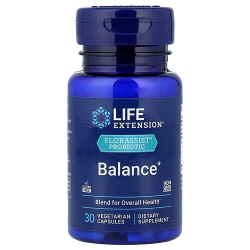 라이프 익스텐션 Life Extension, FLORASSIST® 프로바이오틱, 밸런스, 베지 캡슐 30정 상세 이미지