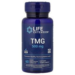 라이프 익스텐션 Life Extension, TMG, 500mg, 액상 베지 캡슐 60정