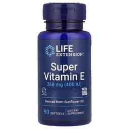 라이프 익스텐션 Life Extension, 슈퍼 비타민E, 268mg(400IU), 소프트젤 90정