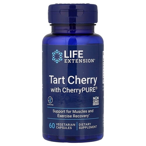 라이프 익스텐션 Life Extension, 타트체리, CherryPURE 함유, 베지 캡슐 60정(캡슐 1정당 480mg) 상세 이미지