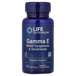 라이프 익스텐션 Life Extension, 감마E, 토코페롤 & 토코트리에놀 혼합, 소프트젤 60정