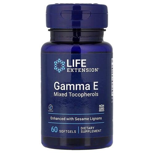 라이프 익스텐션 Life Extension, 감마 E 혼합 토코페롤, 소프트젤 60정 상품 이미지