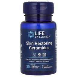 라이프 익스텐션 Life Extension, 스킨 리스토어링 세라마이드, 액상 베지 캡슐 30정