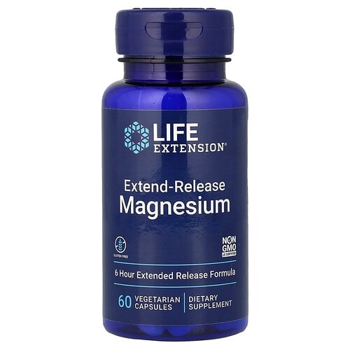 라이프 익스텐션 Life Extension, 마그네슘, 서방형, 베지 캡슐 60정(캡슐 1정당 250mg) 상세 이미지