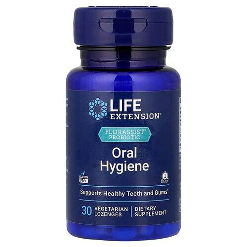 라이프 익스텐션 Life Extension, FLORASSIST® 프로바이오틱, 구강 위생, 식물성 사탕 정제 30정 상품 이미지