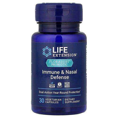 라이프 익스텐션 Life Extension, FLORASSIST® 프로바이오틱, 면역 및 비강 보호, 베지 캡슐 30정 상품 이미지