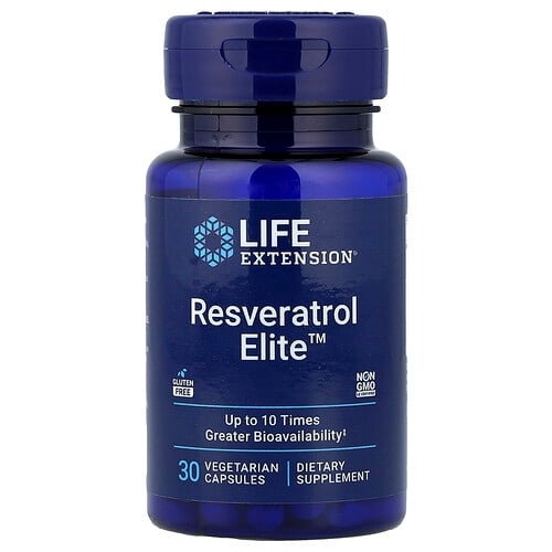 라이프 익스텐션 Life Extension, Resveratrol Elite™, 베지 캡슐 30정 상세 이미지