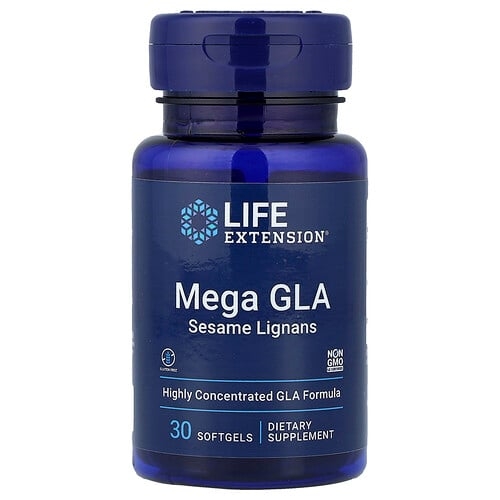 라이프 익스텐션 Life Extension, Mega GLA 참깨 리그난, 소프트젤 30정 상세 이미지
