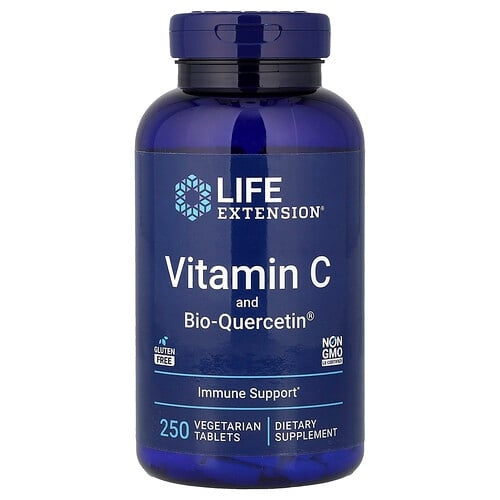 라이프 익스텐션 Life Extension, 비타민C 및 Bio-Quercetin®, 베지 정제 250정 상세 이미지