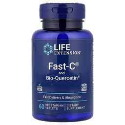 라이프 익스텐션 Life Extension, Fast-C 및 퀘르세틴 파이토솜, 60 식물성 정제