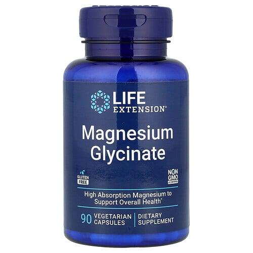 라이프 익스텐션 Life Extension, 글리신마그네슘, 베지 캡슐 90정(캡슐 1정당 105mg) 상품 이미지