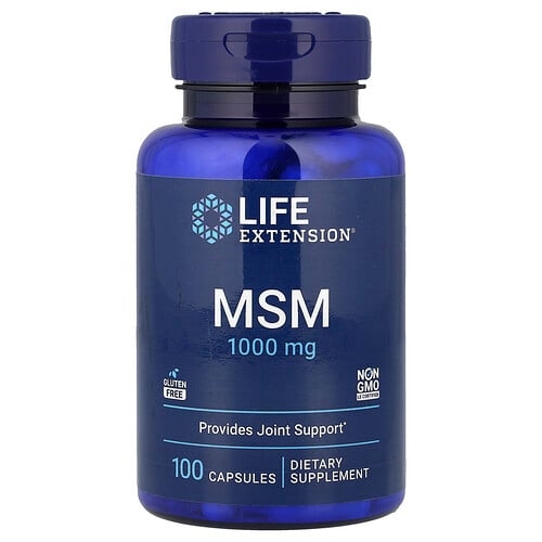 라이프 익스텐션 Life Extension, MSM, 캡슐 100정(캡슐 1정당 1,000mg) 상세 이미지