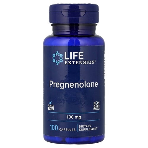 라이프 익스텐션 Life Extension, 프로그네놀론, 100mg, 캡슐 100정 상세 이미지