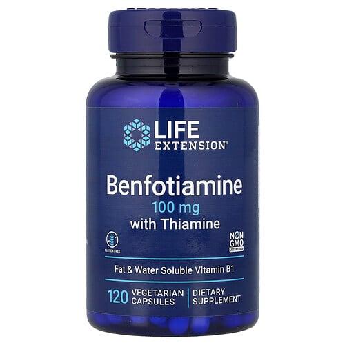 라이프 익스텐션 Life Extension, 티아민 함유 벤포티아민, 100mg, 베지 캡슐 120정 상품 이미지
