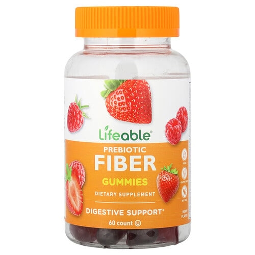 라이퍼블 Lifeable, Prebiotic Fiber 구미젤리, 천연 베리, 구미젤리 60개 상세 이미지