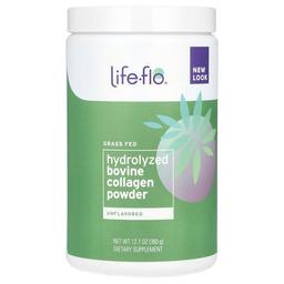 라이프 프로 헬스 Life-flo, 목초 사육 하이드롤라이즈드 우피 콜라겐 분말, 무맛, 360g(12.7oz)