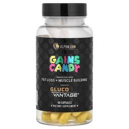 알파 라이온 ALPHA LION, Gains Candy, Gluco Vantage®, 캡슐 60정(캡슐 1정당 100mg)
