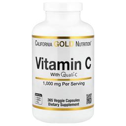 캘리포니아 골드 뉴트리션 California Gold Nutrition, 비타민C, Quali®-C, 1,000mg, 베지 캡슐 365정