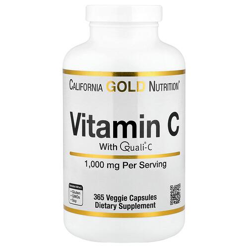 캘리포니아 골드 뉴트리션 California Gold Nutrition, 비타민C, Quali®-C, 1,000mg, 베지 캡슐 365정 상품 이미지