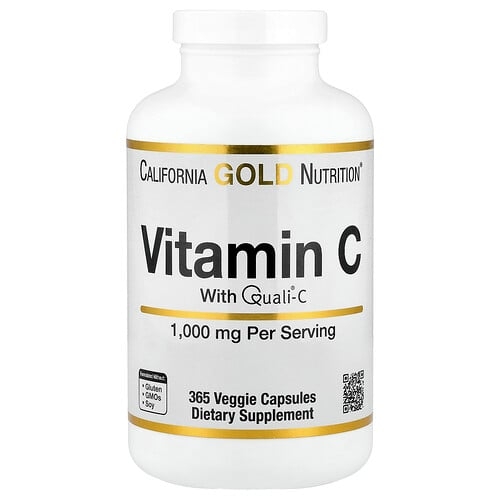 캘리포니아 골드 뉴트리션 California Gold Nutrition, 비타민C, Quali®-C, 1,000mg, 베지 캡슐 365정 상세 이미지
