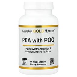 캘리포니아 골드 뉴트리션 California Gold Nutrition, PEA 300mg + PQQ 10mg, 식물성 캡슐 90정