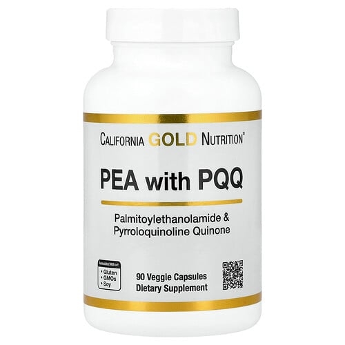캘리포니아 골드 뉴트리션 California Gold Nutrition, PEA 300mg + PQQ 10mg, 식물성 캡슐 90정 상세 이미지