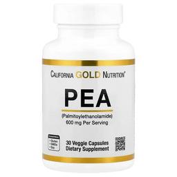 캘리포니아 골드 뉴트리션 California Gold Nutrition, 팔미토일에탄올아마이드(PEA), 베지 캡슐 30정, (캡슐당 300mg)