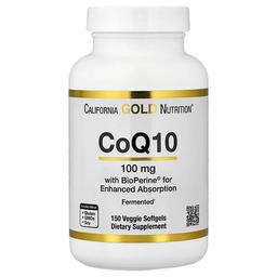 캘리포니아 골드 뉴트리션 California Gold Nutrition, CoQ10, BioPerine® 흑후추추출물 함유, 베지 소프트젤 150정
