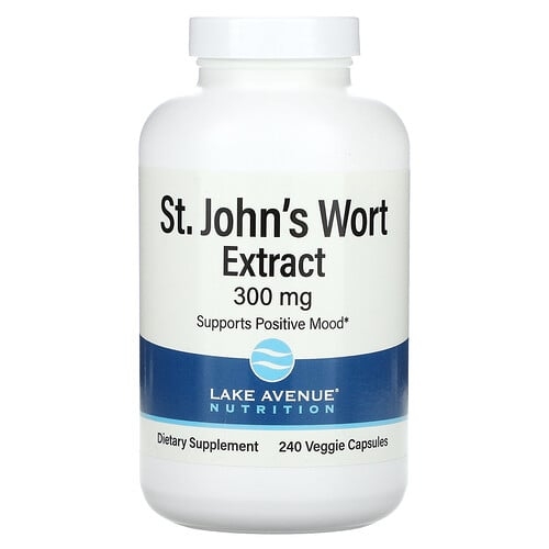 Lake Avenue Nutrition, 세인트존스워트 추출물, 300mg, 베지 캡슐 240정 상세 이미지