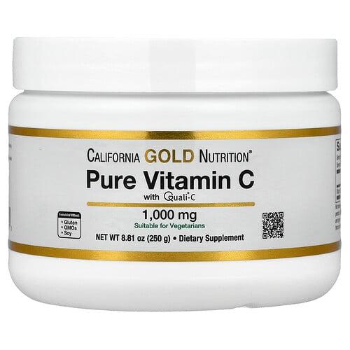 캘리포니아 골드 뉴트리션 California Gold Nutrition, 순수 비타민C, Quali®-C 분말, 250g(8.81oz) 상품 이미지
