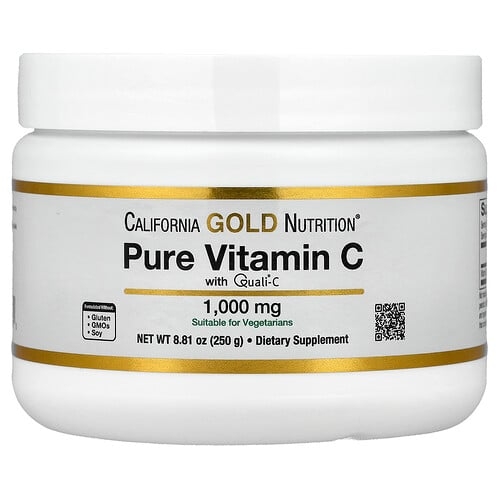 캘리포니아 골드 뉴트리션 California Gold Nutrition, 순수 비타민C, Quali®-C 분말, 250g(8.81oz) 상세 이미지
